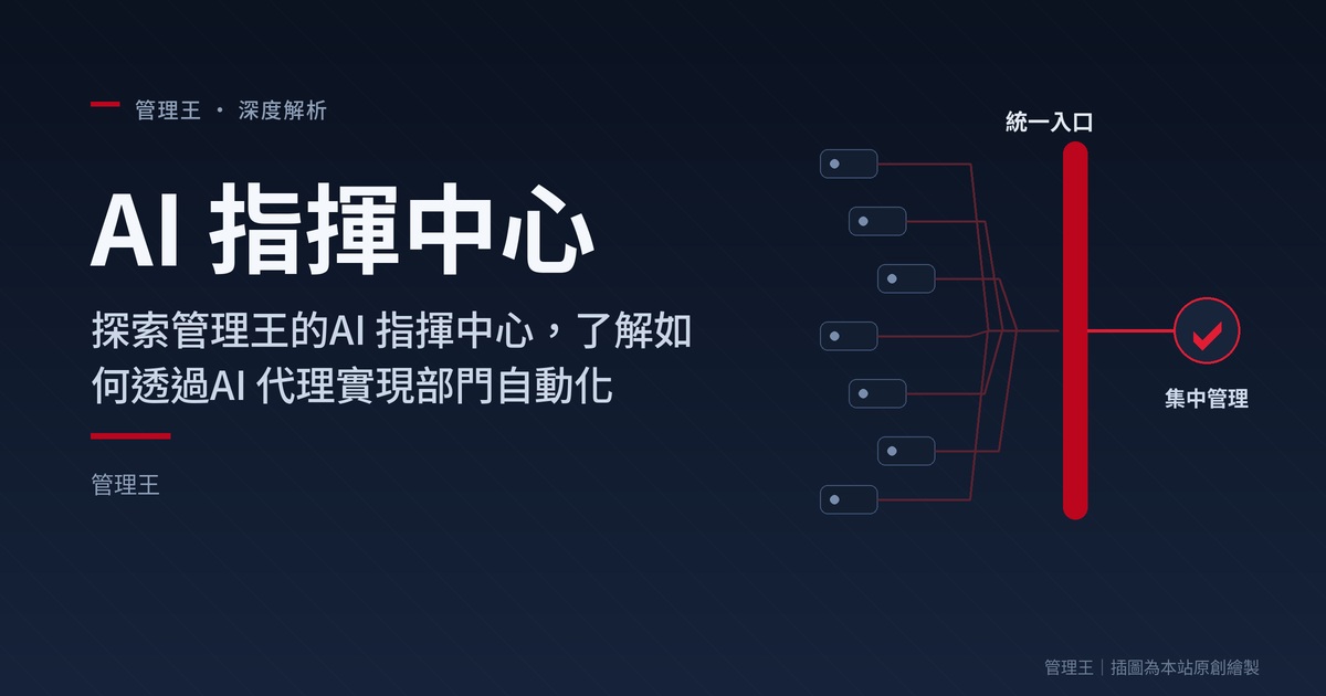 AI 指揮中心是什麼?2026 台灣企業實戰指南(管理王深度解析)