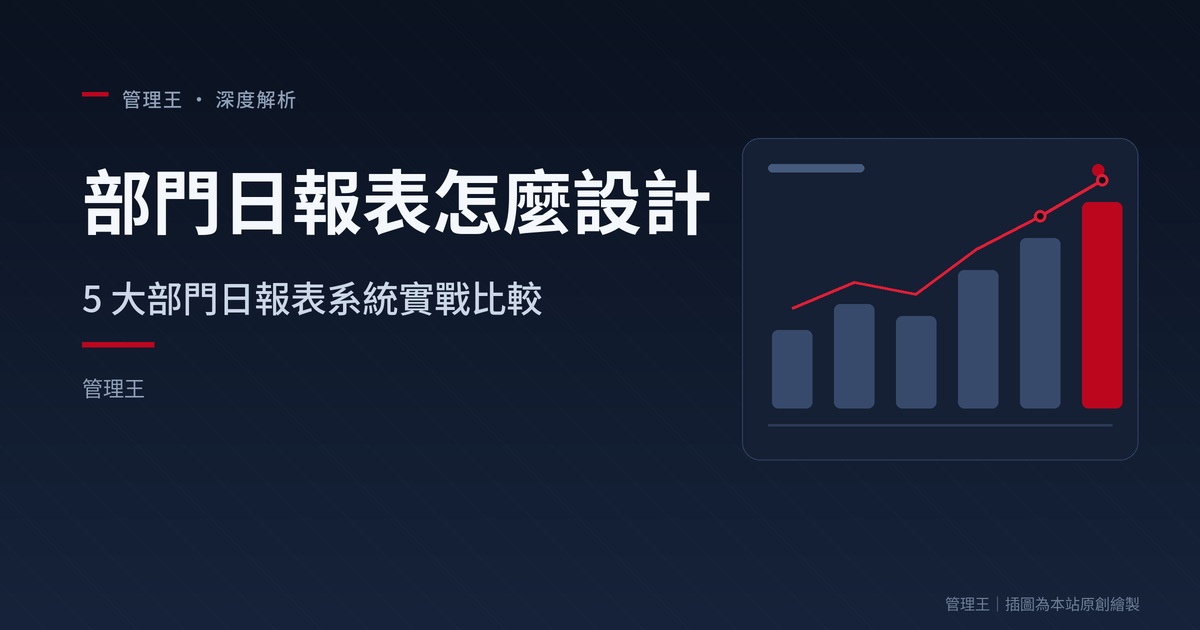 部門日報表怎麼設計？2026 台灣企業實戰指南（Notion、Confluence、Lark、管理王深度比較）