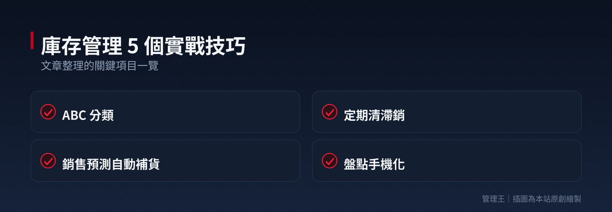 庫存管理系統怎麼選？2026 台灣零售製造實戰指南（鼎新 Workflow、SAP、Cin7、管理王深度比較）：本文重點整理